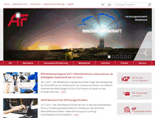 Tablet Screenshot of aif.de